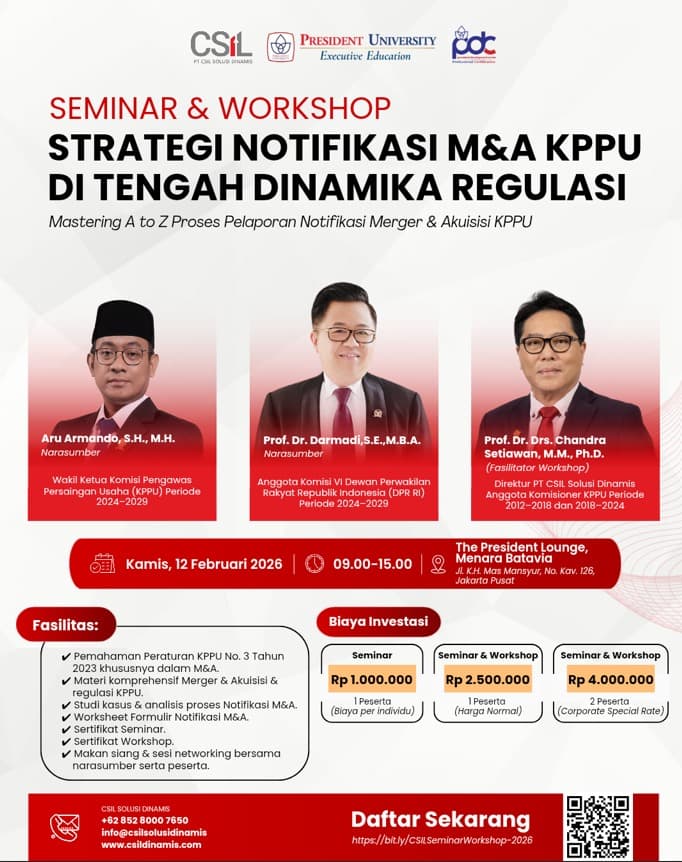 M&A Notification Strategy with KPPU Amid Regulatory Dynamics